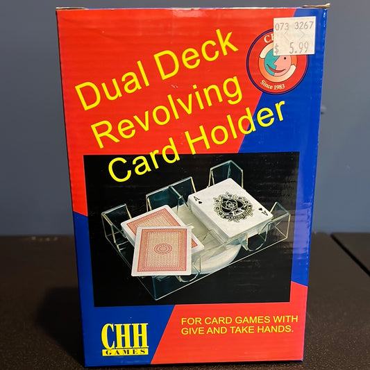 Dual Deck Revolving Card Holder