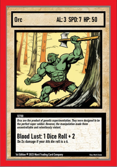 Common and Uncommon Ward Trading Card Game Singles